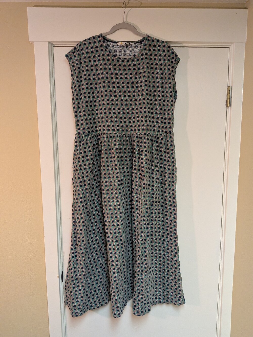 Boden Sun Print Cap Sleeve Maxi